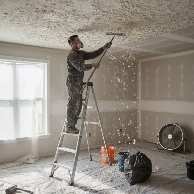Knockdown Ceiling Removal in Roswell, GA