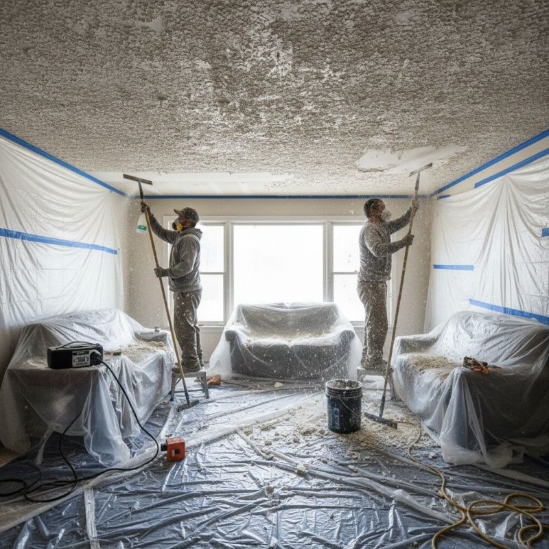 Knockdown Ceiling Removal in Scottsdale, AZ