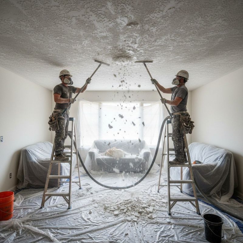 Local Ceiling Scraping pros at work