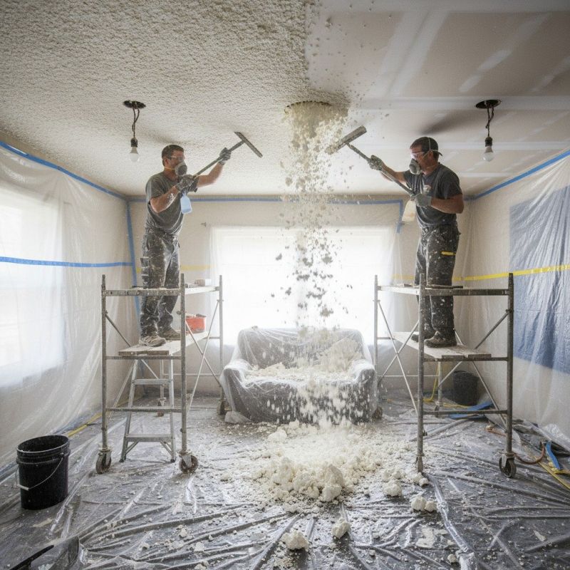 Knockdown Ceiling Removal in Boulder, CO